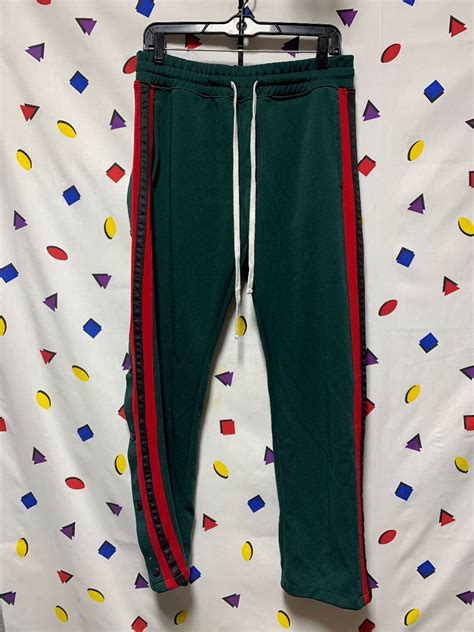 gucci tear away track pants